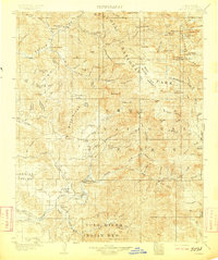 preview thumbnail of historical topo map of Tulare County, CA in 1909