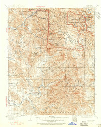 preview thumbnail of historical topo map of Tulare County, CA in 1937