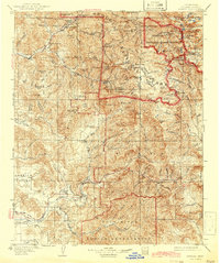 preview thumbnail of historical topo map of Tulare County, CA in 1909