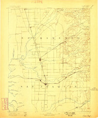 1894 Map of Lodi, 1898 Print