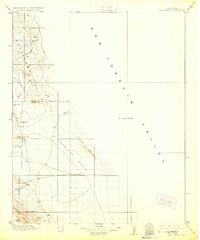 1914 Map of Lost Hills, 1928 Print