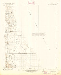 1914 Map of Lost Hills, 1947 Print