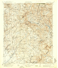 1912 Map of Mariposa, 1938 Print