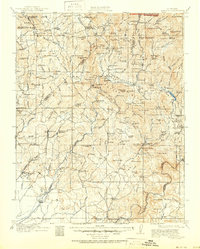 1912 Map of Mariposa, 1951 Print
