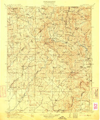 1912 Map of Mariposa