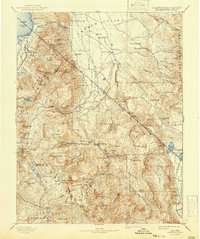 1893 Map of South Lake Tahoe, CA, 1941 Print