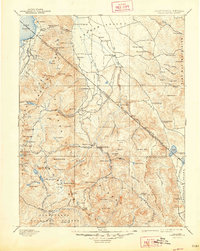 preview thumbnail of historical topo map of Markleeville, CA in 1893