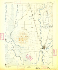 1895 Map of Marysville, 1900 Print