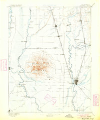 1895 Map of Marysville, 1904 Print