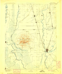 1895 Map of Marysville, 1909 Print