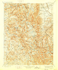 Download a high-resolution, GPS-compatible USGS topo map for Mt Goddard, CA (1928 edition)