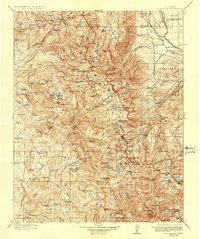 Download a high-resolution, GPS-compatible USGS topo map for Mt Goddard, CA (1937 edition)