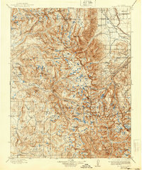 Download a high-resolution, GPS-compatible USGS topo map for Mt Goddard, CA (1940 edition)