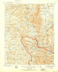 Download a high-resolution, GPS-compatible USGS topo map for Mt Goddard, CA (1951 edition)