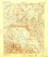 Download a high-resolution, GPS-compatible USGS topo map for Mt Morrison, CA (1921 edition)