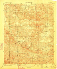 1903 Map of Mt. Pinos, 1910 Print