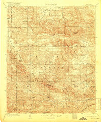 1903 Map of Mt. Pinos, 1918 Print