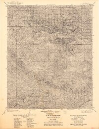 1903 Map of Mt. Pinos, 1942 Print