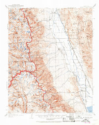 preview thumbnail of historical topo map of Inyo County, CA in 1937