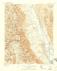 preview thumbnail of historical topo map of Inyo County, CA in 1937