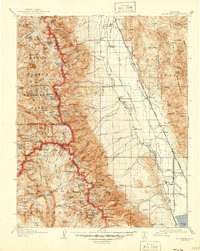 Download a high-resolution, GPS-compatible USGS topo map for Mt Whitney, CA (1946 edition)