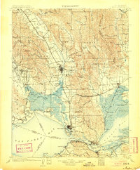 1902 Map of Napa, 1905 Print