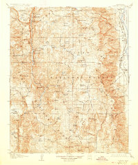 1907 Map of Olancha, CA, 1927 Print