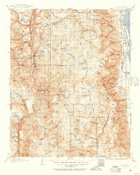 1905 Map of Olancha, 1957 Print