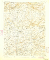 1893 Map of Placerville, CA, 1905 Print