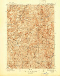 1922 Map of Preston Peak, 1944 Print