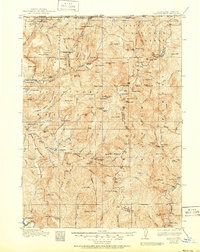 1922 Map of Preston Peak, 1951 Print