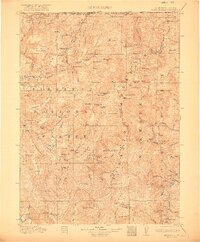 1922 Map of Preston Peak