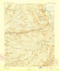Download a high-resolution, GPS-compatible USGS topo map for Pyramid Peak, CA (1923 edition)
