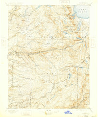Download a high-resolution, GPS-compatible USGS topo map for Pyramid Peak, CA (1932 edition)