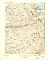 Download a high-resolution, GPS-compatible USGS topo map for Pyramid Peak, CA (1947 edition)