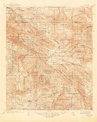 1903 Map of Ramona, CA, 1948 Print