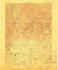 1901 Map of Redding, 1913 Print