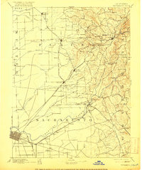 1892 Map of Sacramento, 1916 Print