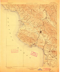 preview thumbnail of historical topo map of San Luis Obispo County, CA in 1900