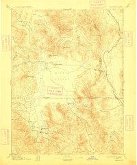1894 Map of Sierraville, 1913 Print