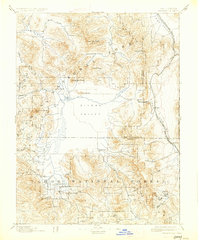 1894 Map of Sierraville, 1927 Print
