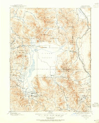 1890 Map of Sierraville, 1955 Print