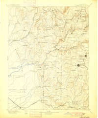 1895 Map of Smartsville, CA, 1900 Print