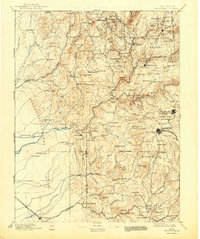 1895 Map of Smartsville, CA, 1943 Print