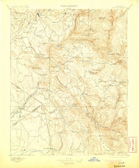 1897 Map of Sonora, 1905 Print