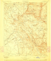 1897 Map of Sonora, 1910 Print