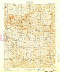 1905 Map of Tulare County, CA