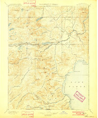 1895 Map of Truckee, CA, 1902 Print