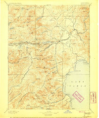 1895 Map of Truckee, CA, 1906 Print