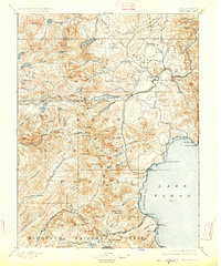 1895 Map of Truckee, CA, 1926 Print